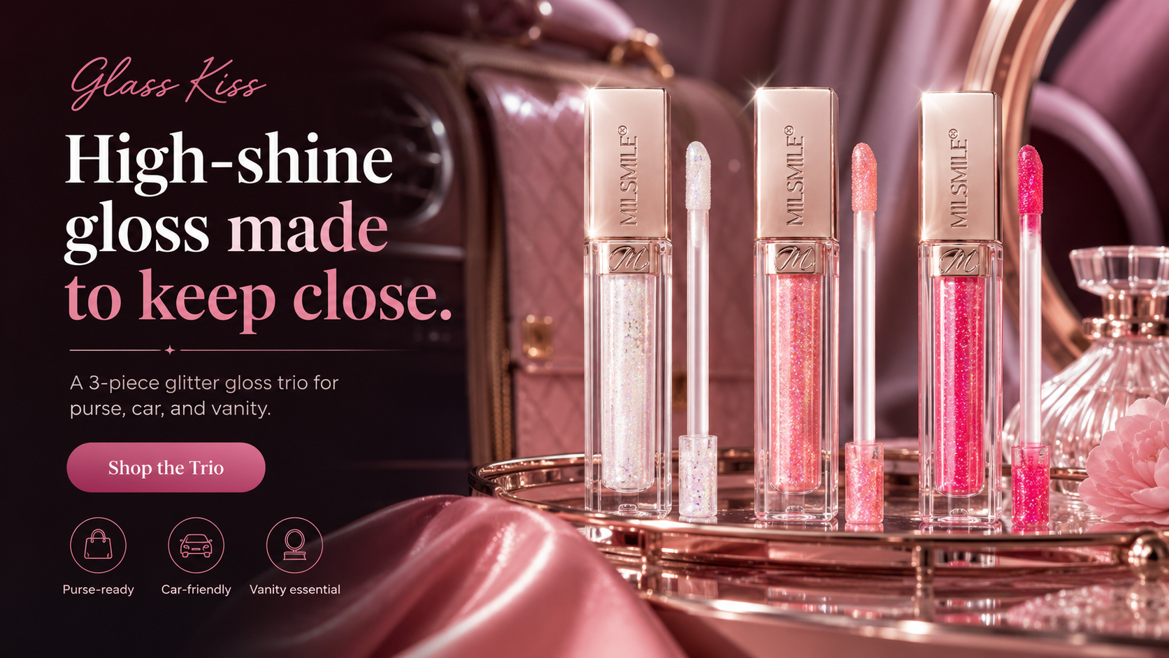 High-shine gloss made to keep close.