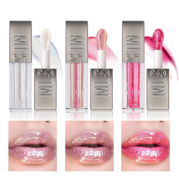 High-Shine Glitter Gloss Trio — 3 Piece Set
